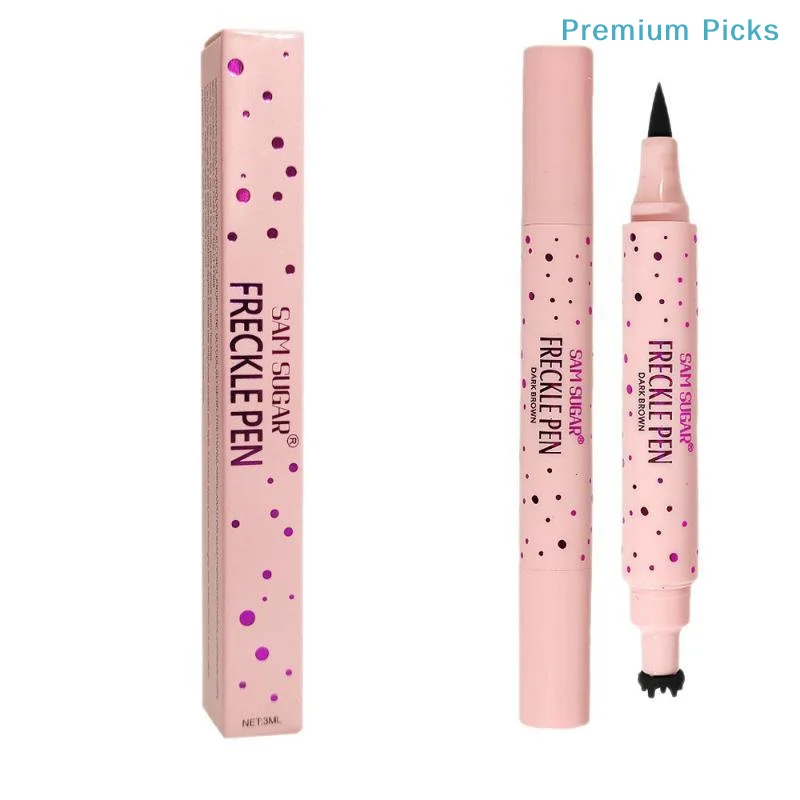 portableNatural Fake Freckles Pen Waterproof Long Wearing Brown Dot Spot Pen for Holiday Party Daily Makeup Gifts