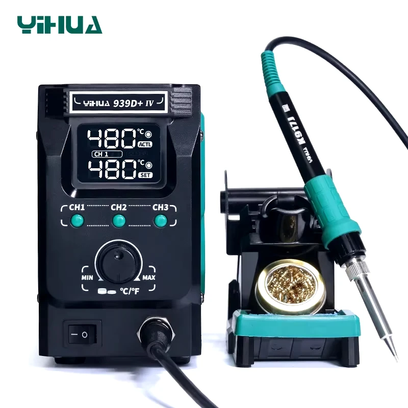 

YIHUA 939D+ IV Intelligent hot air solder table Power Supply Solder iron Disassembly Weld for mobile Phone Repair