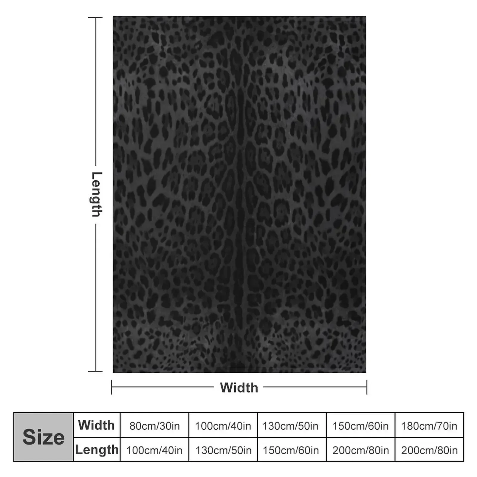 Black Leopard Print Skin Throw Blanket Vintage Decorative Sofas Camping Hairys Baby wednesday Blankets