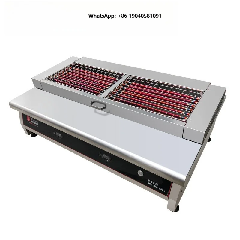 Heavy Duty Kitchen Equipment Stainless Steel Charcoal BBQ Grill Machine