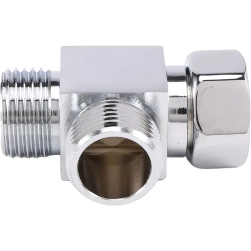 Brass 3 Way Water Diverter Adapter Quickly Installation Bathroom Shower Bidet Angle Replacement Valve Connector