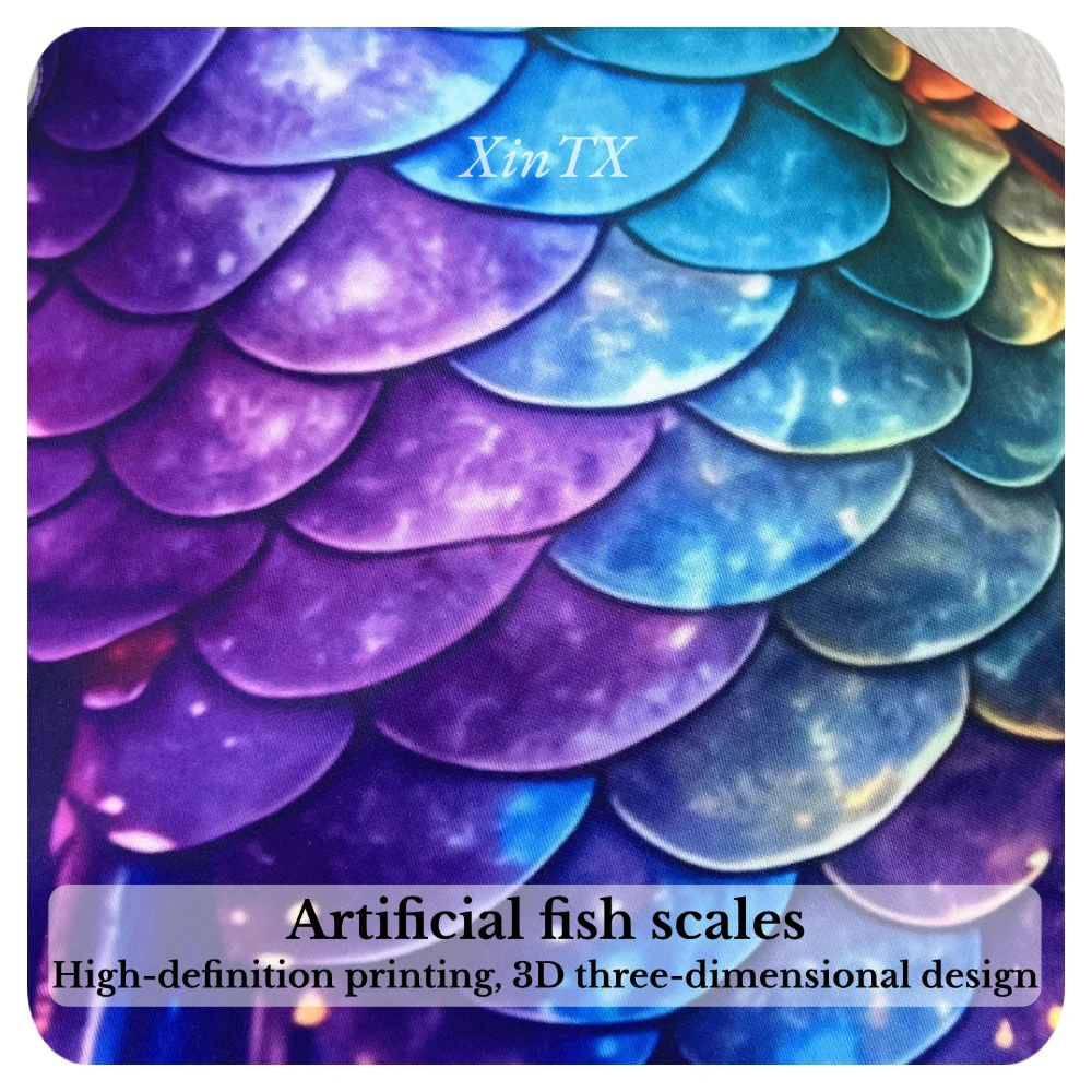 Mermaid tail rainbow-colored large female tail swimsuit for diving aquarium swimming and seaside photography HD New view 4