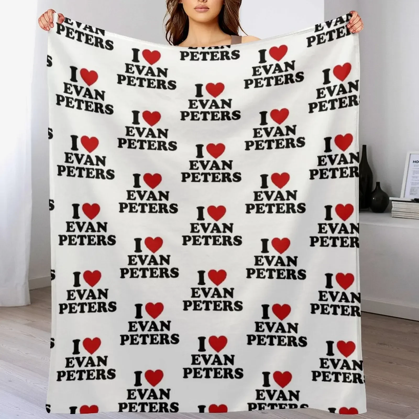 Evan Peters design Throw Blanket Soft Big Soft Plush Plaid Soft Beds Thins Blankets