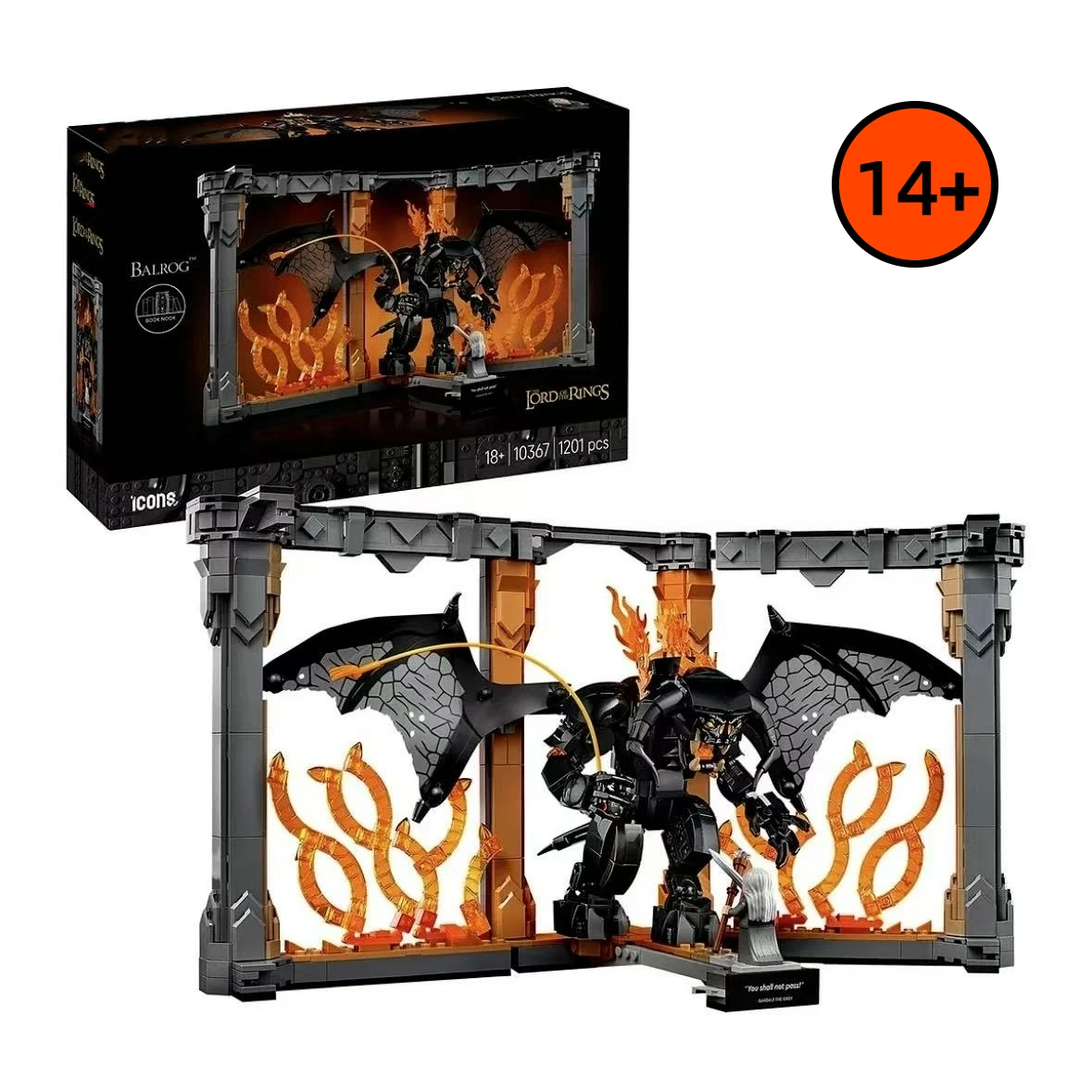 FIT 10367 Balrogs livre coin modèle blocs de construction briques créatives décoration de la maison jouets pour enfants cadeaux d'anniversaire de noël