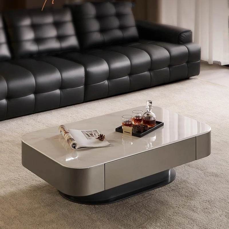 أدراج عشاء طاولة القهوة غرفة نوم فاخرة غرفة المعيشة الحديثة المطبخ طاولة جانبية تتحرك Kaffee Tische أثاث النمط الصيني