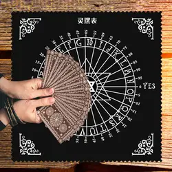 30*30CM Tarot Cloth Altar Cloth Tarot Table Cloth For Reading Black Pendulum Table Spirit Divination Props Pendulum Tool