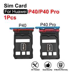 Gold Black Blue White SIM Card Tray Slot Holder Replacement Parts For Huawei P40 Pro P40Pro