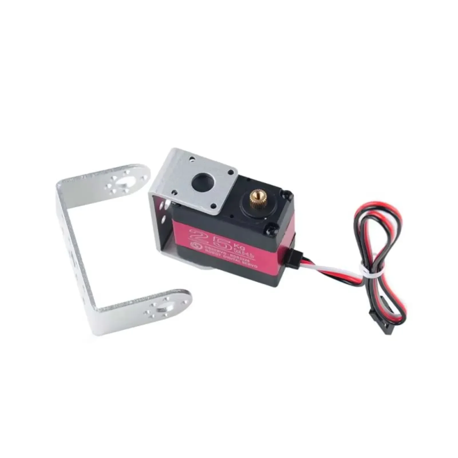 Rds3225 25kg motor de servos rc digital de eixo duplo, engrenagem de metal completa, ângulo de 180/270 graus controlável, à prova d'água, ip66 para robótica