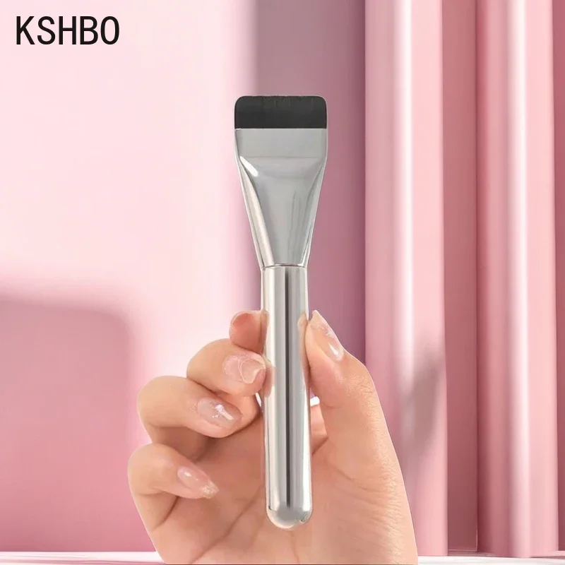 Ultra Thin Foundation Brush Soft Hair Thin Face Contour Brush BB Cream Blender Mixed Foundation Cream Makeup Brush Makeup Tool