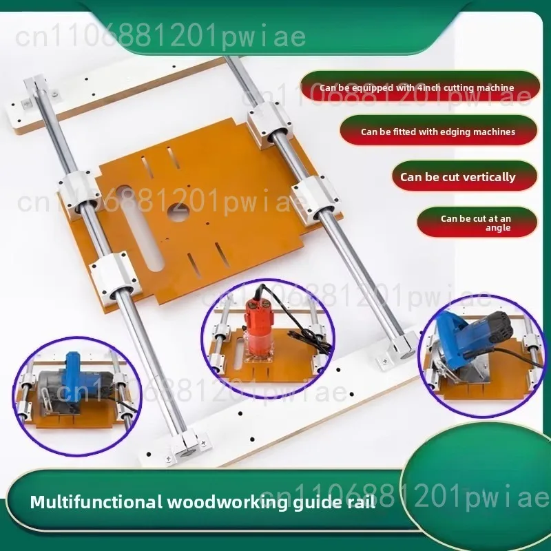 Multifunctional Woodworking Guide Rail Marble Machine Guide Rail Trimming Machine Floor Bakelite Base Tile Carpentry Hand Push