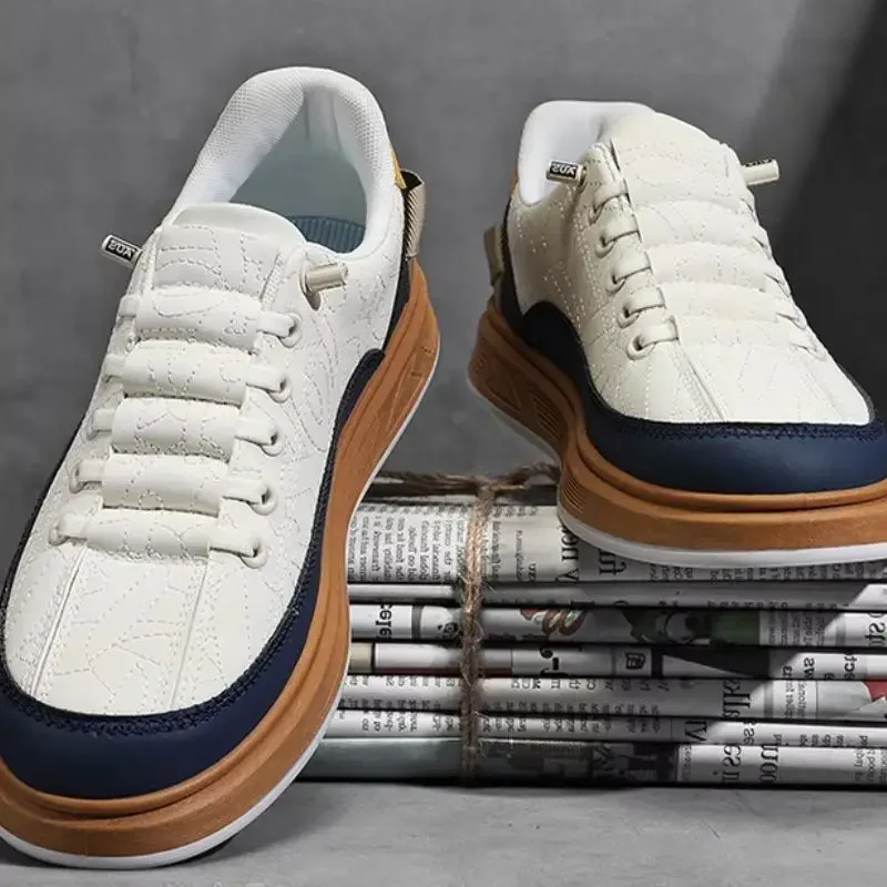 Новые тенденции 2025 года, винтажный стиль, летняя мужская спортивная обувь, модная прогулочная обувь для взрослых, эластичные классические мужские кроссовки без шнуровки