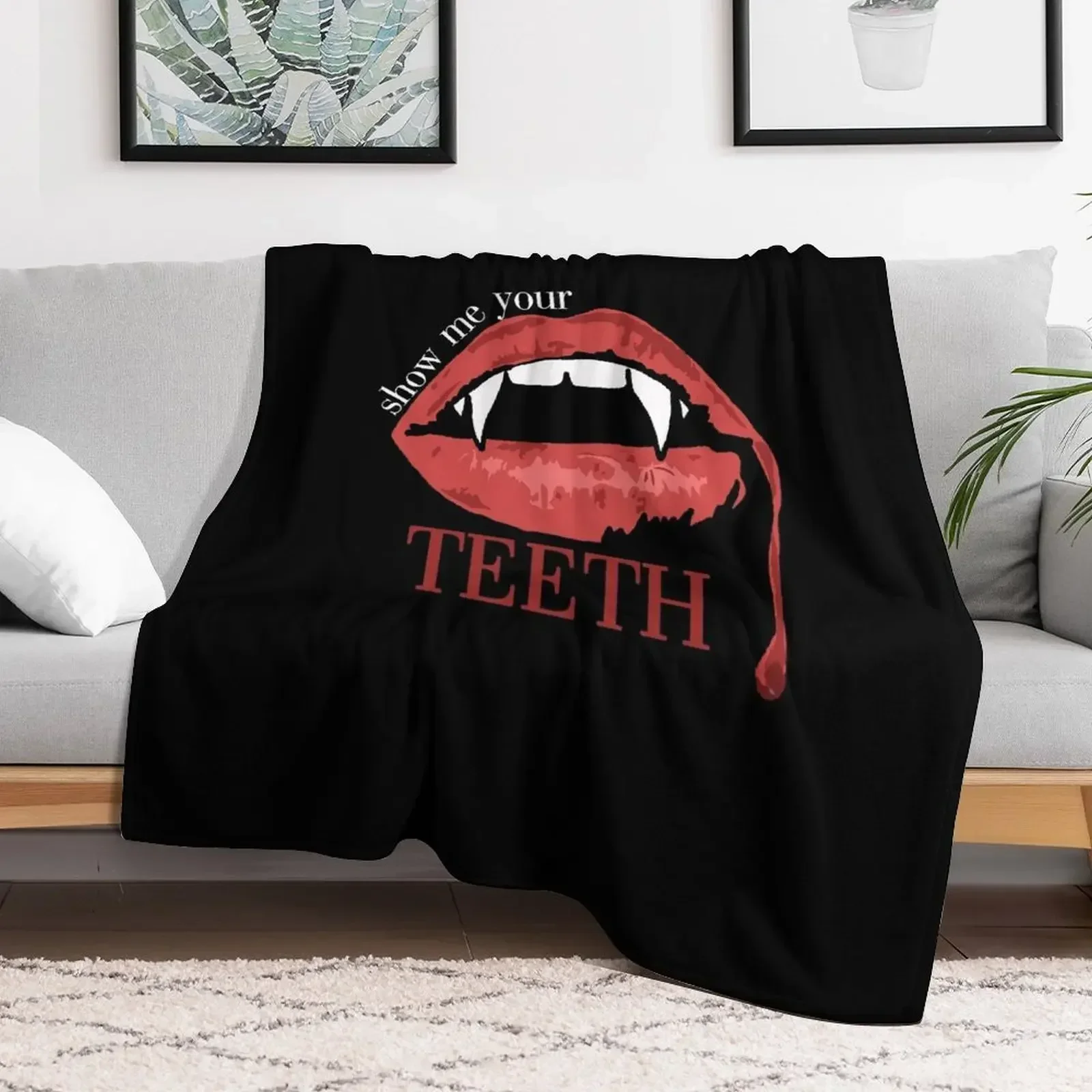 Special Present Show Me Your Teeth Great Model Gift Movie Fans Throw Blanket christmas decoration Bed cosplay anime Blankets