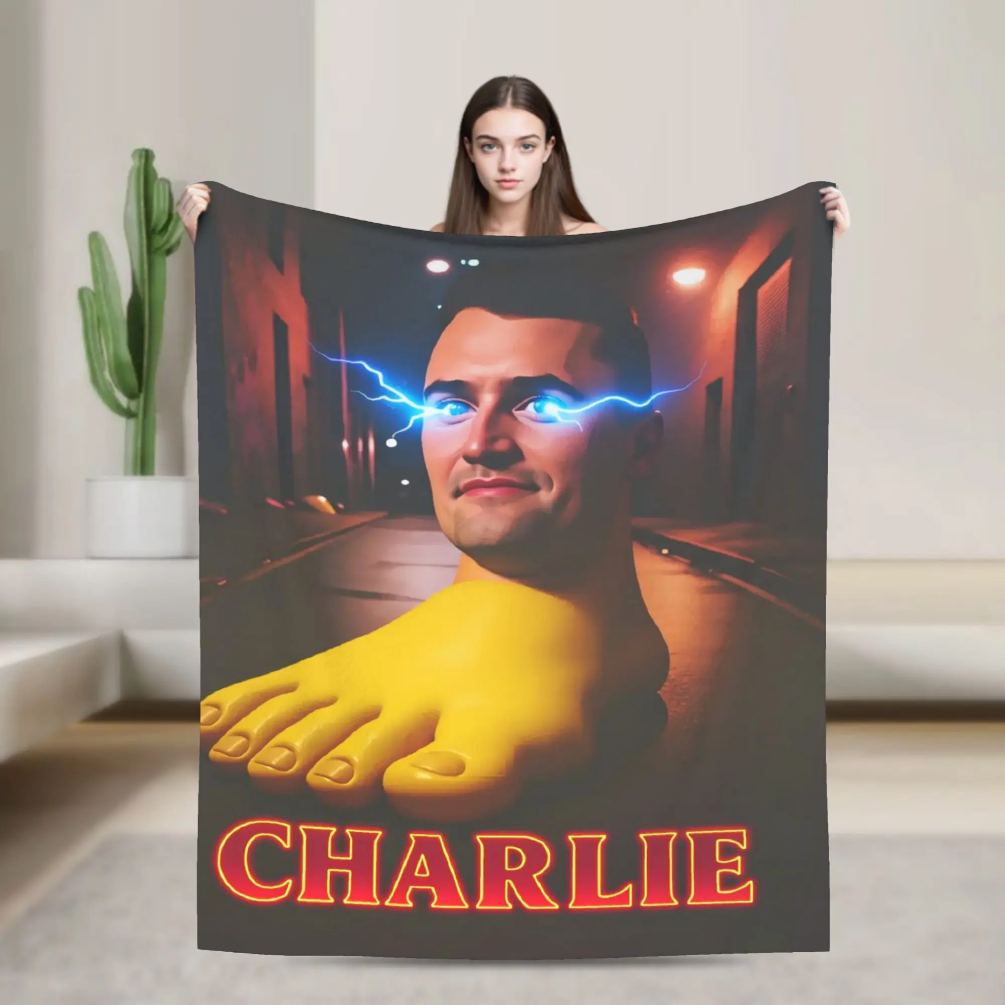Soft BlanketsStudents Travel I Love Charlie Kirk Meme Bedding Throws  Flannel Bedspread For Couch Chair Print Sofa Bed Cover