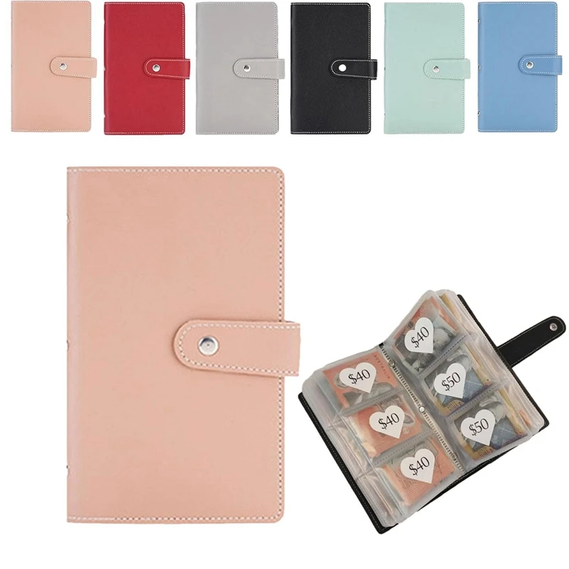 Budget Book 96 Envelope Savings Challenge Book, Budget Binder With Cash Envelopes 6 Pieces