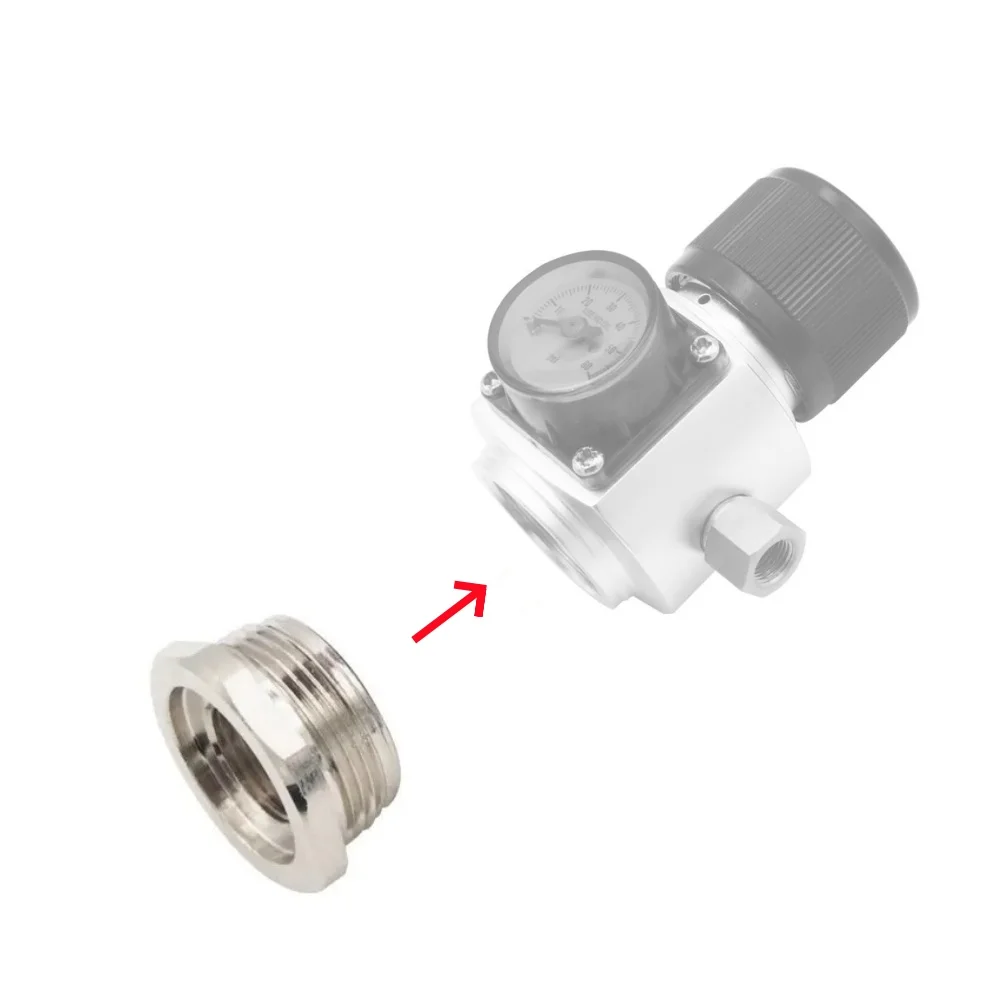 Birra Homebrew Acquario Strumento pneumatico Co2 Protable Mini regolatore Cartuccia da 74 grammi Adattatore 5/8-18unf