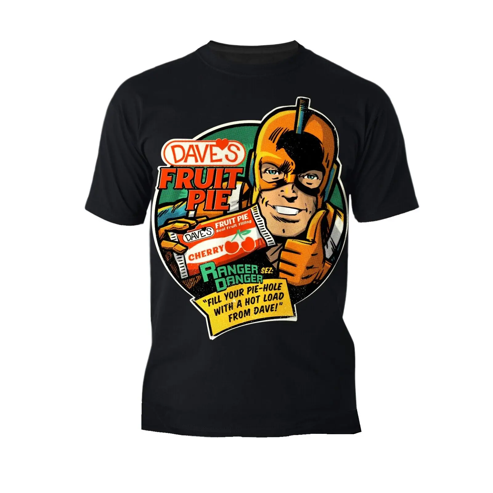 Kevin Smith Clerks 3 Dave's Fruit Pie Ranger Danger Vintage Logo Official Men's T Shirt