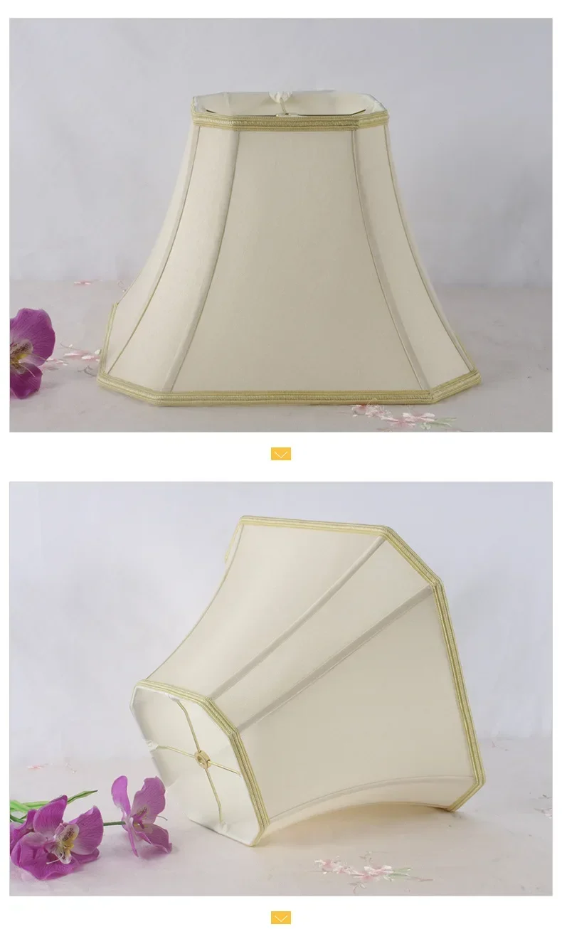 Modern simple fabric lampshade bedside lamp wall lamp floor lamp lampshade beige pastoral fabric  abajur  장스탠드조명 світильник