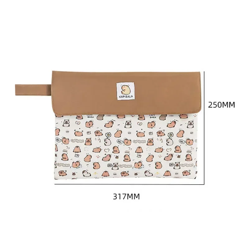 File Student Stationery Cartoon High Appearance Large Capacity Zipper Storage Bag School Students Test Paper Stationery Storage