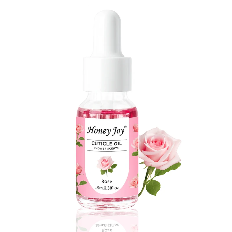 น้ำมันบำรุงเล็บ Honey Joy ออร์แกนิค โรสฮิป น้ำยาล้างหนังกำพร้าผสมดอกไม้จริง สำหรับเล็บบางและเร่งการเจริญเติบโต ใช้ได้ทั้งทำเล็บเองที่บ้านและร้านทำเล็บ