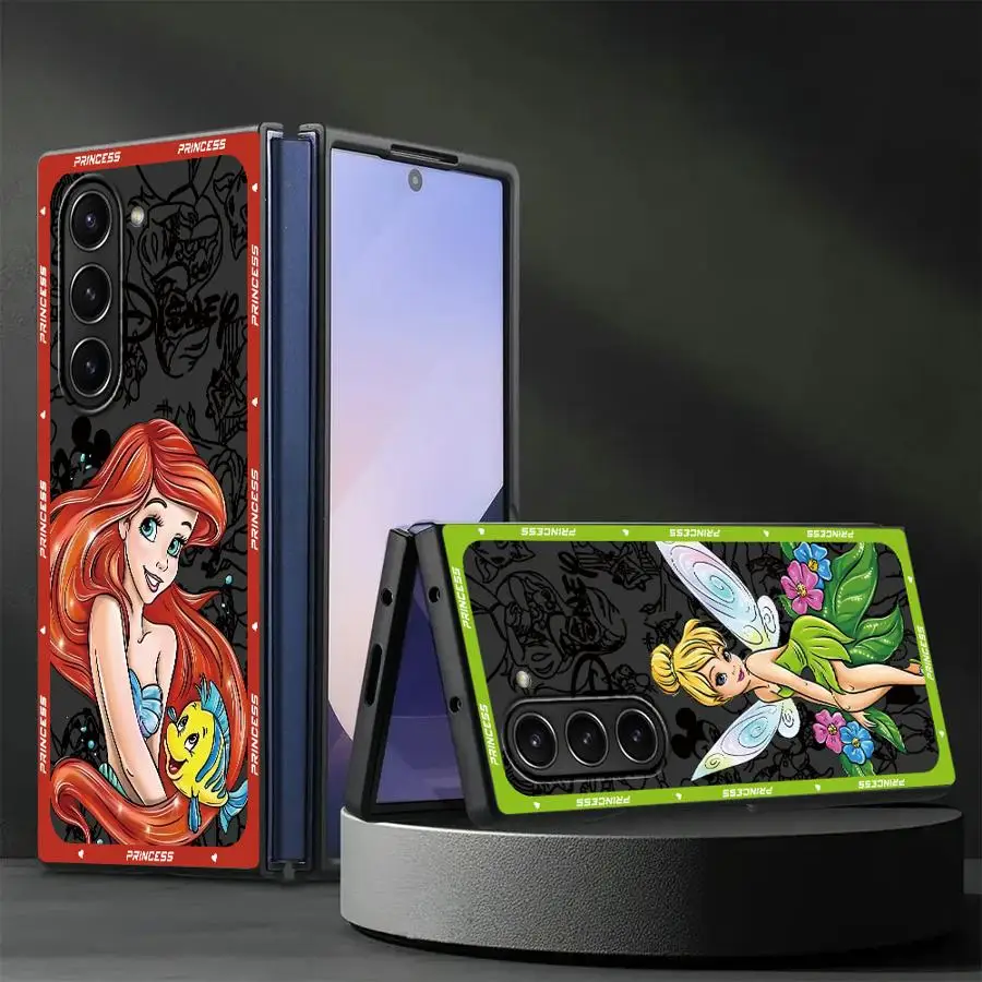 

Чехол Disney Princess для Samsung Galaxy ZFold5 ZFold4 ZFold6 Z Fold 7, 6, 5, 4, 3, ZFold3, ZFold7, задняя крышка для телефона