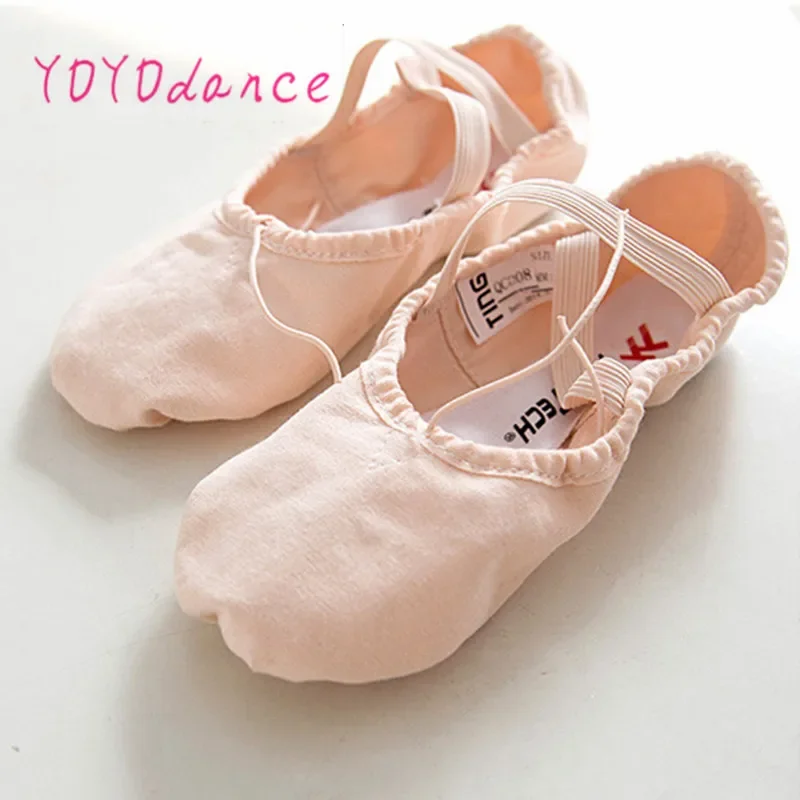 

Wholesale Free Shipping Canvas Split Sole Ballet Dance Shoes Ballet Slipper