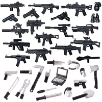 WW2 Military German US British Soldiers Weapons 98k Guns Building Block Sword Pistol Printing Weapon Figure Bricks Kids Toys Q01