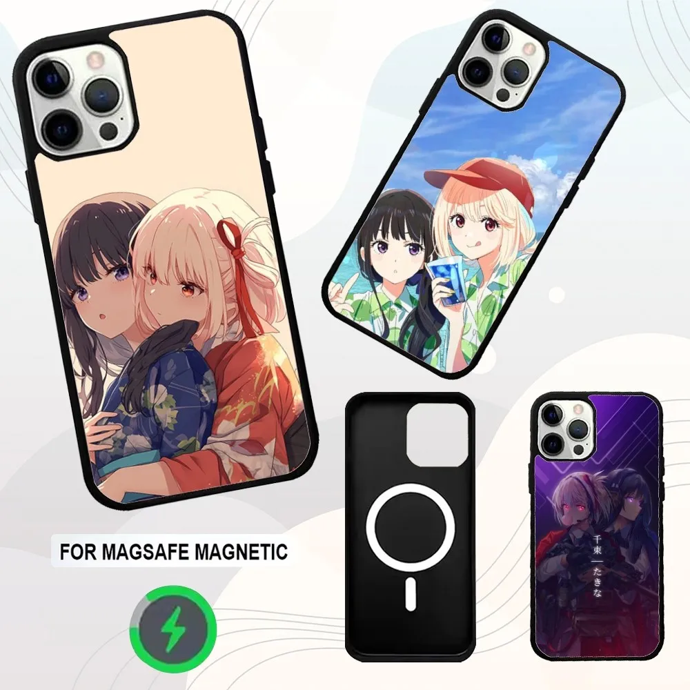 

L-Lycoris Recoil Chisato Takina Phone Case For iPhone 16e,16,15,14,13,12,11,Plus,Pro,Max,Mini Magsafe Magnetic Wireless Charging