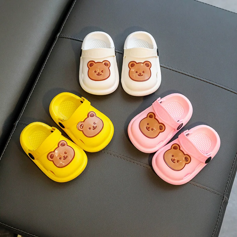 Children Beach Shoes Flat Sandals Garden Slippers Anti-slip Kids Hole Shoes Clog Toddler Slides for Boys and Girls