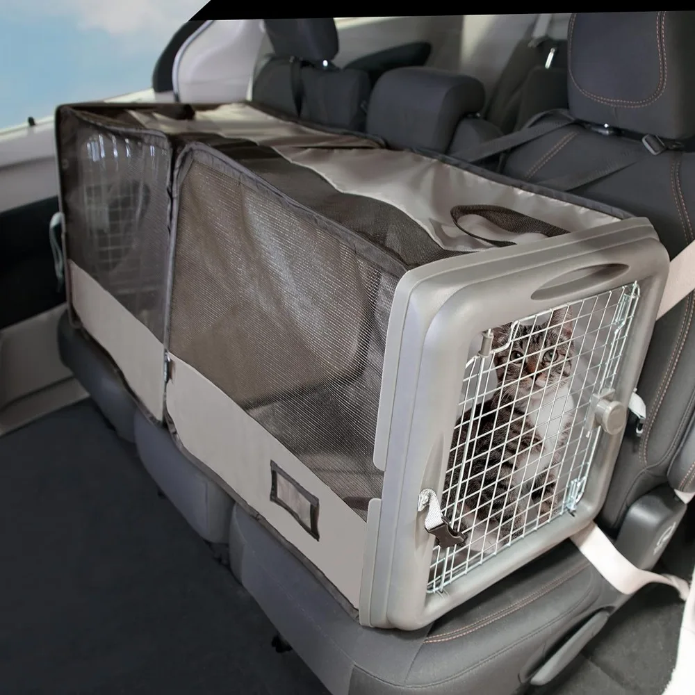 Car Seat Pet Crate com Divisor