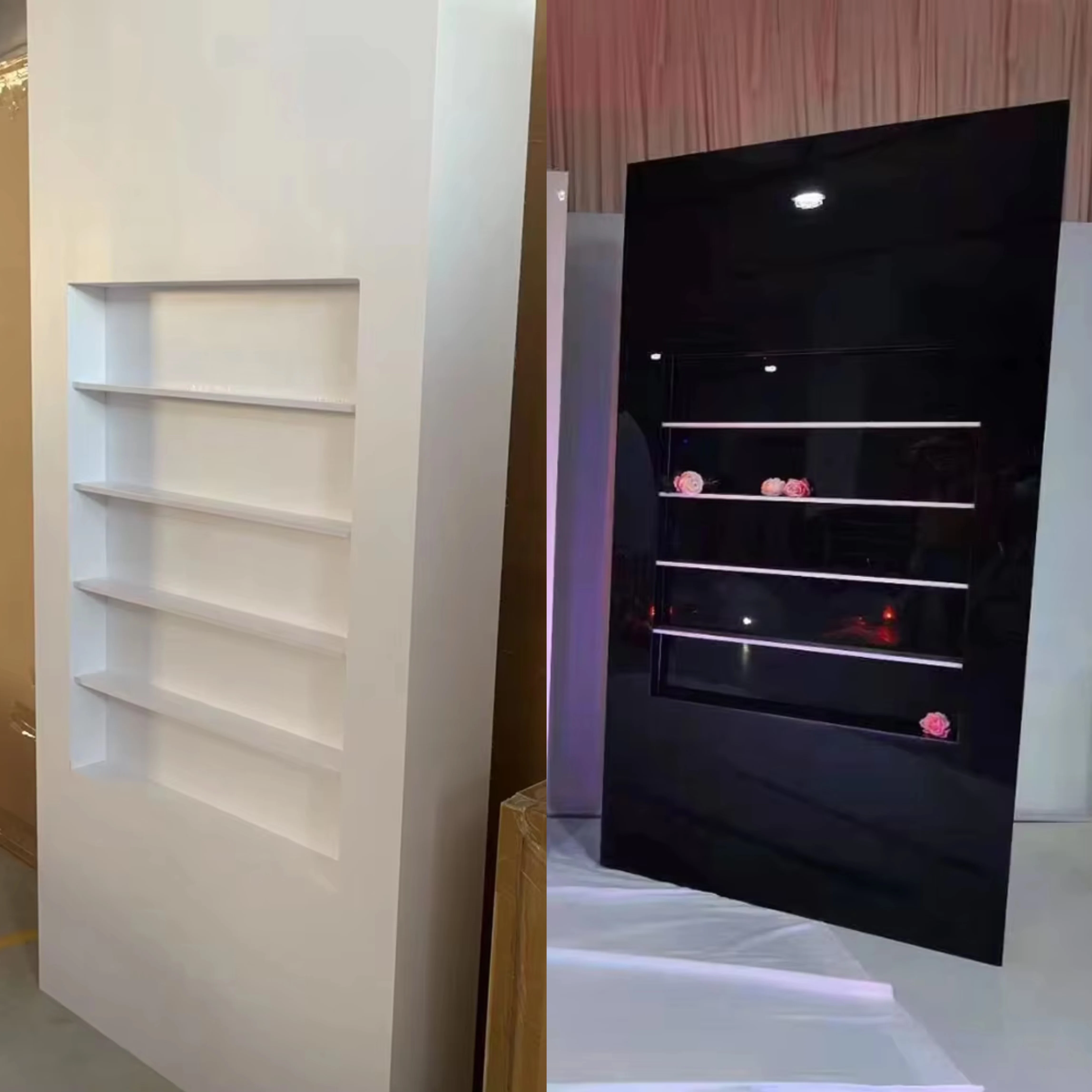 

Manufacturer Price Customized Color Acrylic Champagne Wall Glass Holder Foe Wedding Party Event