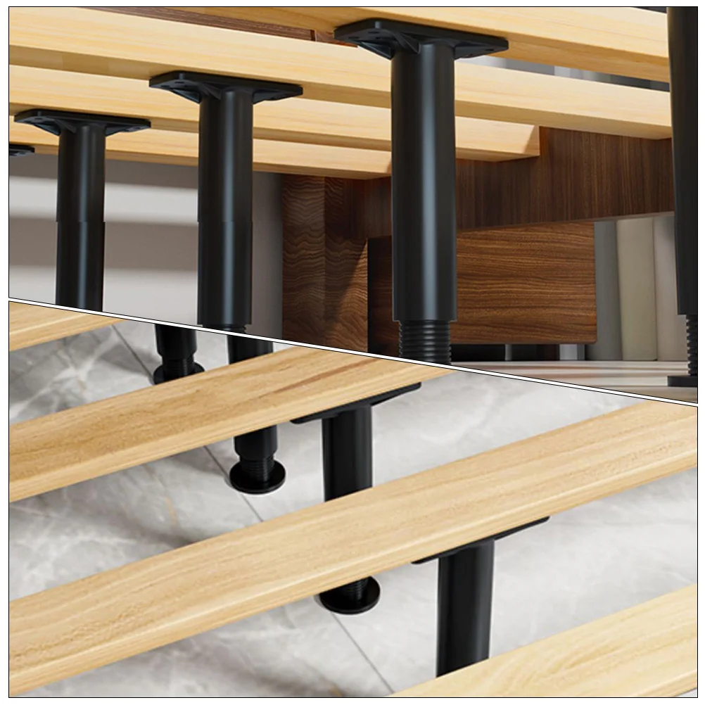 

2 Pcs Adjustable Bed Frame Support Legs 15 25cm Mattress Reinforcement Stabilizer Replacement for Beds