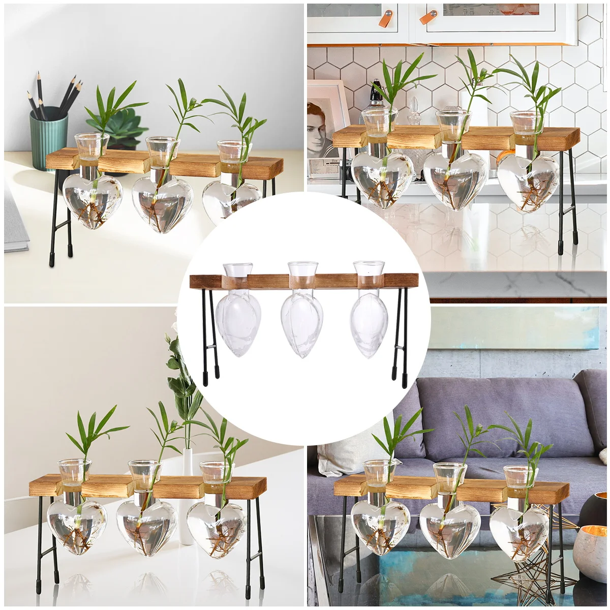 

Hydroponic Vase Flower Holder Creative Glass Planter Elegant Design Premium Material Home Office Decor Fresh Bouquets Floral