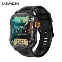 MEVADEN 1.85 Outdoor Military Smart Watch Men Bluetooth Call Smartwatch For Android IOS IP68 Waterproof Sports Fitness Watches