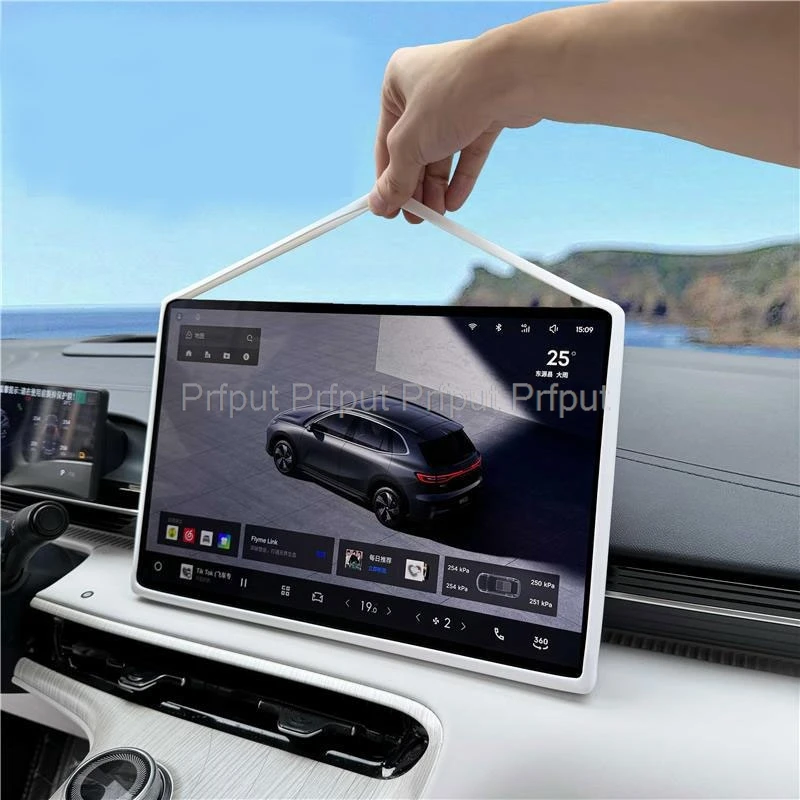 

Силиконовая защитная пленка для экрана Geely EX5 Galaxy E5 2024 2025, автомобильная навигационная защитная пленка для экрана, силиконовая рамка EX5, аксессуары