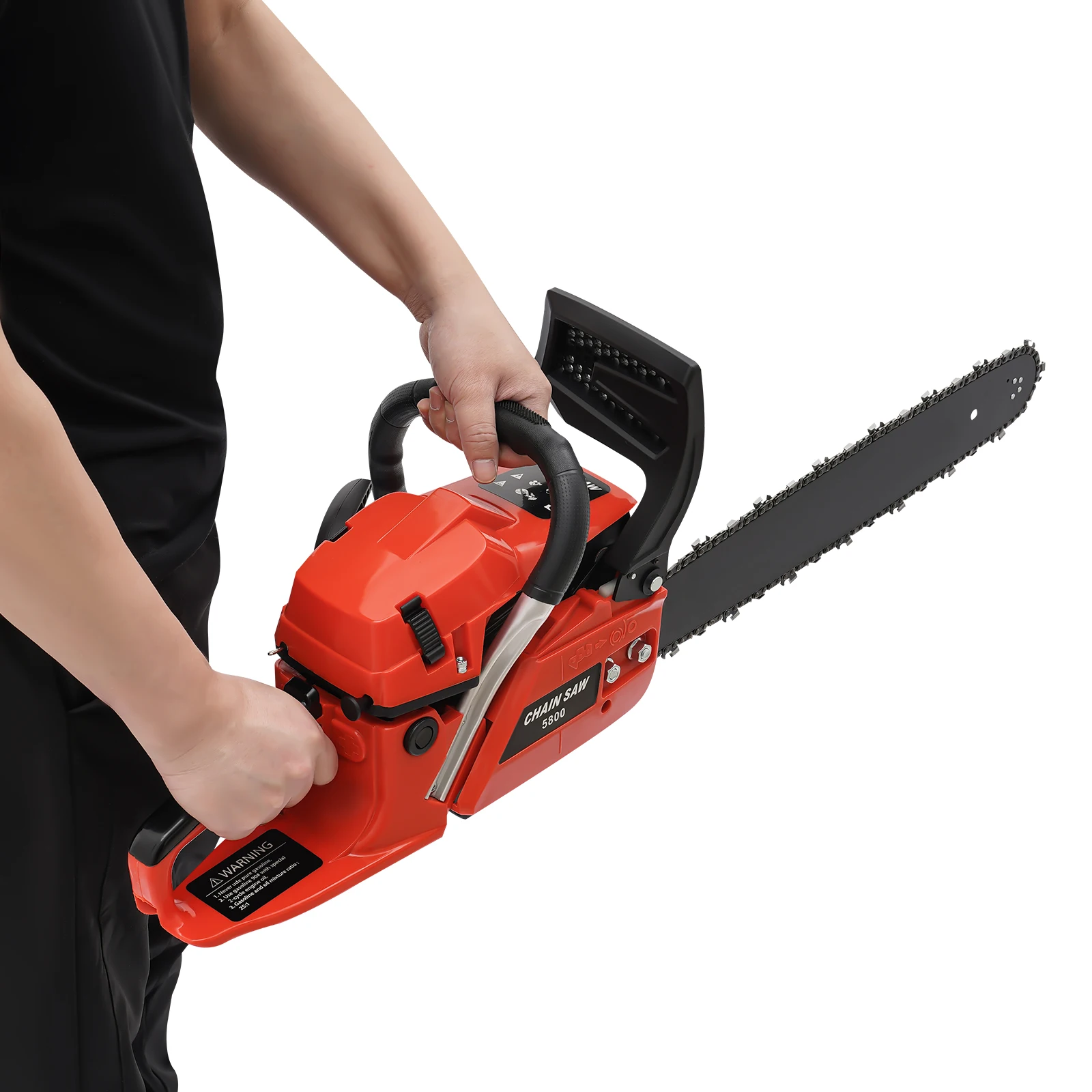 

Single Cylinder 20 Inch Gasoline Powered Chainsaw 2-Stroke Engine 58cc 2.6KW 10500rpm