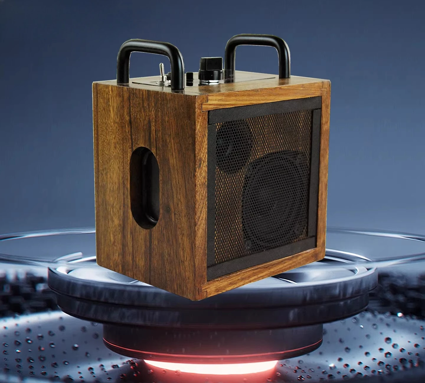 Electric Wood Guitar Bass Outdoor Portable Electro-acoustic Musical Instrument Practice Speaker Monolithic Comprehensive Eff