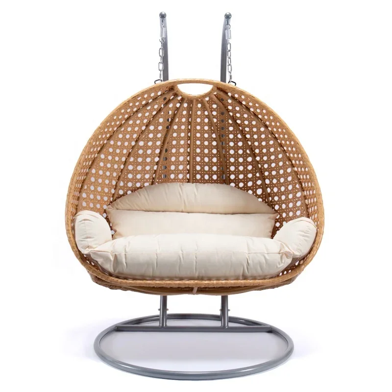 Chaise à bascule en rotin de haute qualité, mobilier de jardin, cour, WUNICEF, extérieur