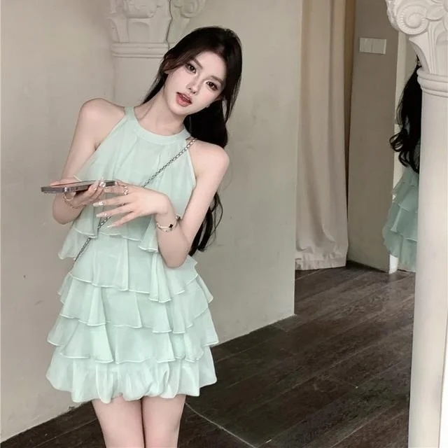 Vestidos femininos tule pérola em camadas bordado maxi saia aniversário princesa bolo fada sonhador artístico elegante doce especial