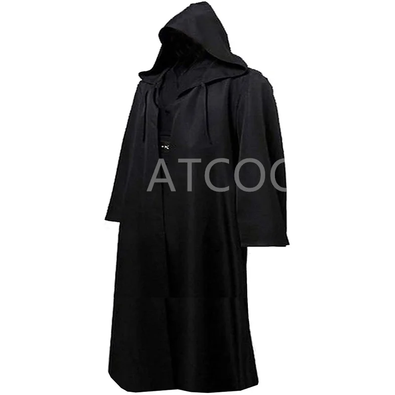 Halloween Death Cape Adult Kids Witch Wizard Cosplay Costume Medeival Gothic Steampunk Vampire Reaper Cloak