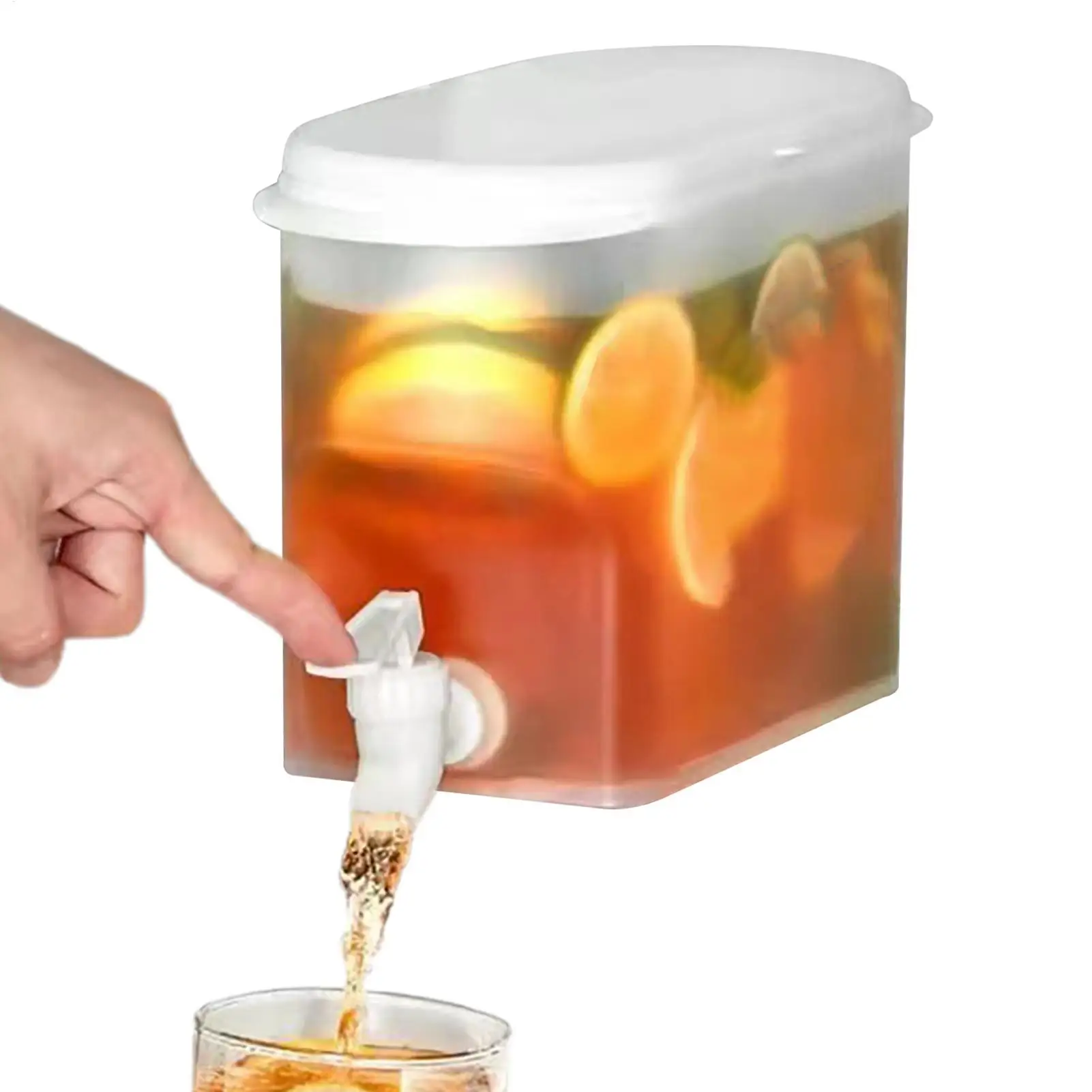 3.5L Large Capacity Refrigerator Beverage Container Cold Kettle with Faucet Refrigerator Cold Kettle   JJ2378GF