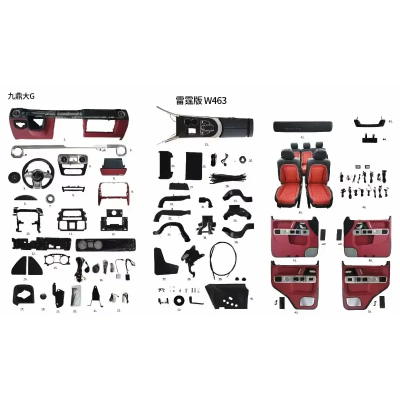 ชุดอัพเกรดตกแต่งภายในรถยนต์ G-Class ปี 2002-2018 เป็นรุ่นปี 2019 W463/W464 G63 สไตล์ล่าสุด
