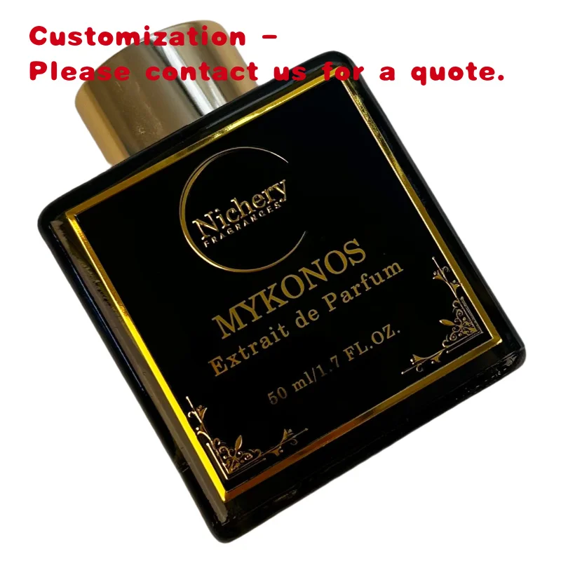custom.2026 New Metal Perfume Nameplate Aroma Candle Print Cosmetic Glass Bottle Label Sticker Label Zinc Alloy Curve Whole