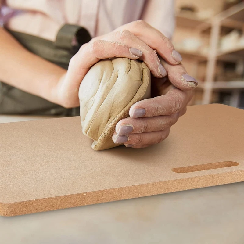 Planche à Canner en Argile avec Poignée, Céramique, Artisanat, Poterie, Épaisseur 8mm, Facile à Utiliser, Durable, 11,7x17,6"