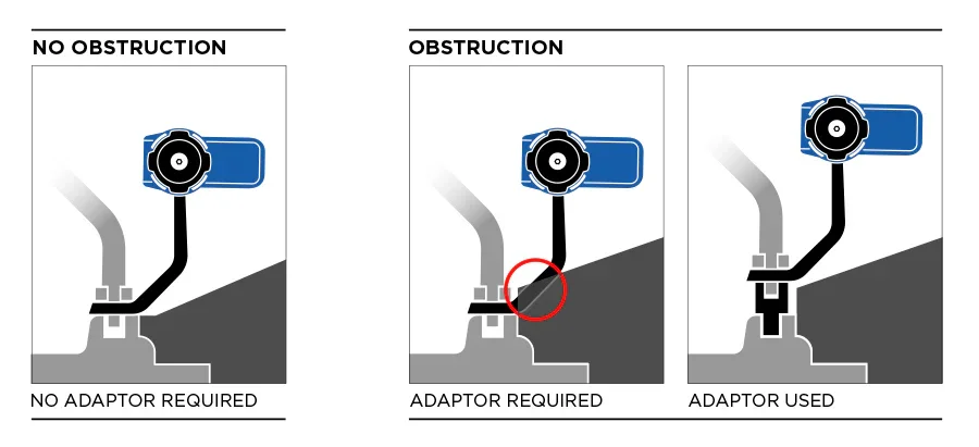 Scooter/Motorcycle - Mirror Stem Mount Adaptor Kit