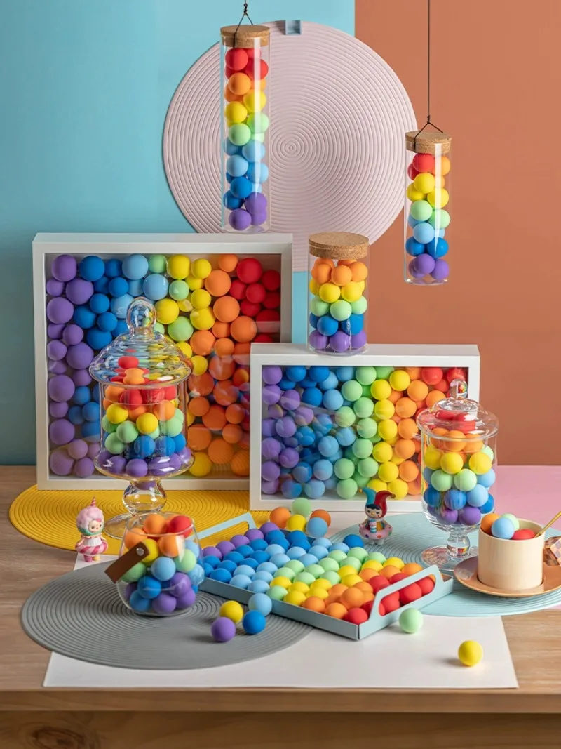 

Creative Simulation Colorful Candy Ball Photography Props DIY Handmade Store Window Decoration Scene Layout Ornaments