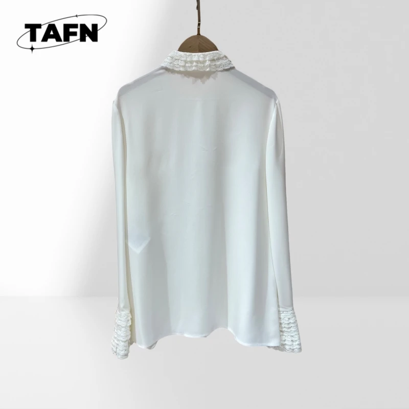 المرأة بلون القطن قميص فضفاض صالح بلوزة المرأة قميص العمل الأنيق سليم صالح زر بلوزة كم قميص مربع AH0426