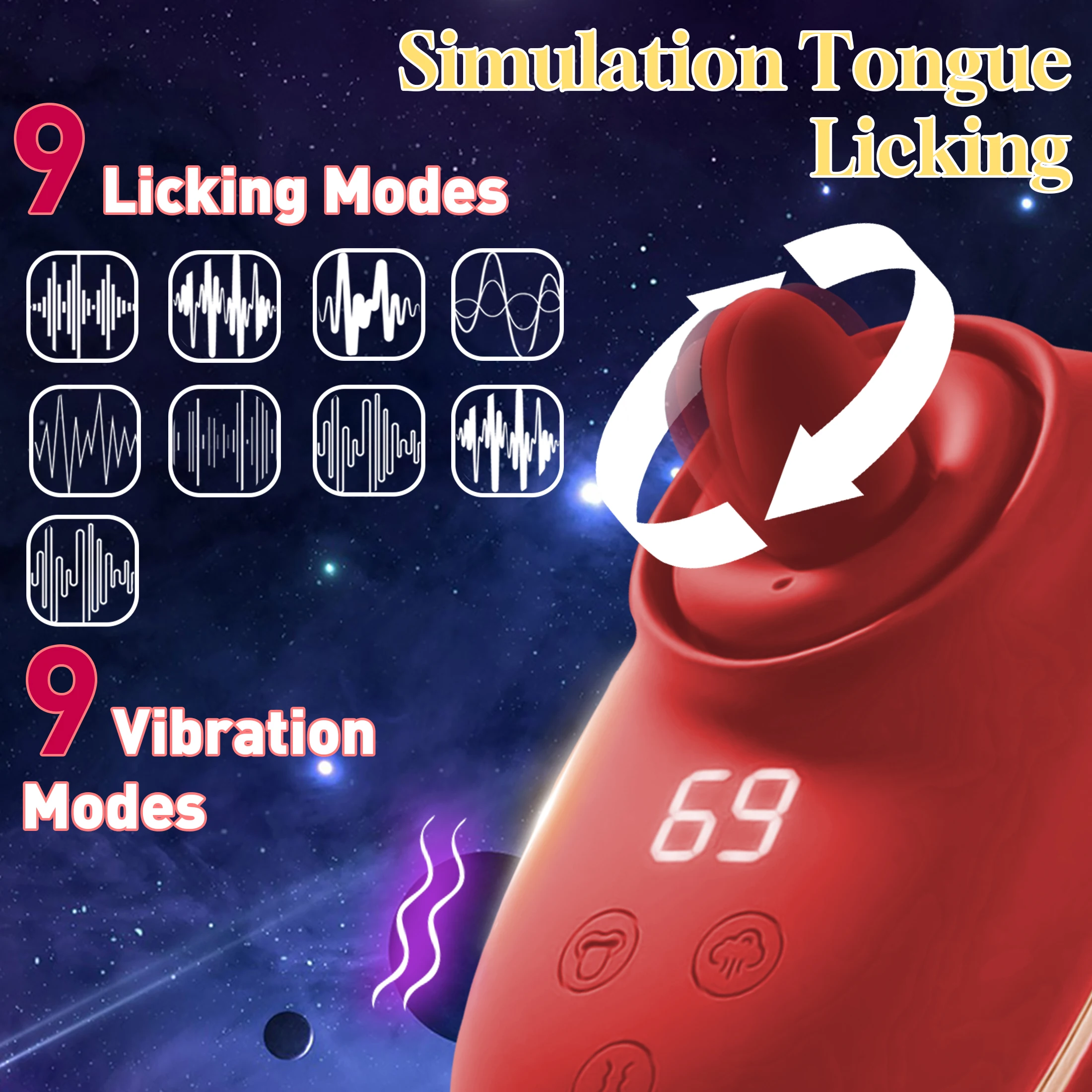 البظر هزاز مص لعق لعبة الجنس مناسبة لتحفيز الحلمة الإناث النشوة الجنسية الجنس عن طريق الفم الاستمناء متعة #3