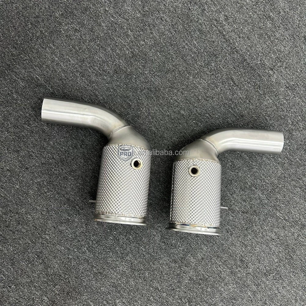 PRO Stainless Steel 304 Racing Manifold Straight Pipe Downpipe System for Porsche 911(992) 3.0T 2019-2021 Cat-Ed Exhaust