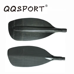QQSPORT Paddle,Full Carbon Whiterwater Paddle Carbon Blade With 2 pieces Carbon Straight Shaft Free bag Q27
