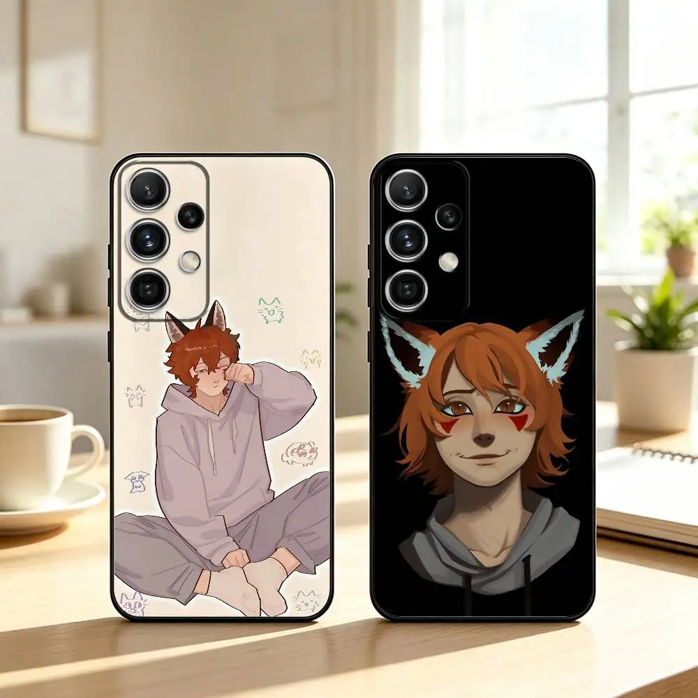 B-T-D R-Ren Hana Phone Case For Samsung S25,S24,S21,S22,S23,S30,Ultra,S20,Plus,Fe,Note,10,9,5G Black Cover